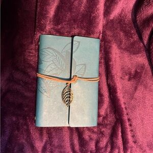 Blue spiral notebook